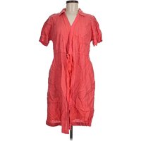 Athleta Casual Dress - Shirtdress: Red Dresses - Used - Size