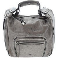 Tod's Leather Hobo Bag: Brown Metallic Pattern Bags