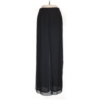 Papell Boutique Evening Dress Pants - High Rise: Black Bottoms - Size