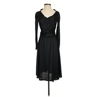 Cocktail Dress - Wrap: Black Dresses - Used - Size X