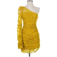 For Love & Lemons Cocktail Dress: Yellow Dresses - New - Size X