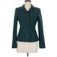 Max Mara Wool Blazer Jacket: Green Jackets & Outerwear - Size