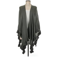Top It Off Cardigan Sweater Gray Plunge Neckline Sweaters & Sweatshirts