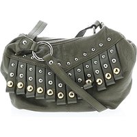 B Makowsky Leather Crossbody Bag: Green Bags