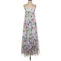 BCBGMAXAZRIA Casual Dress: Purple Floral Pattern Dresses - Size