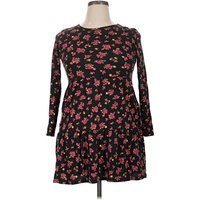 Old Navy Casual Dress: Black Floral Pattern Dresses - Used - Size X