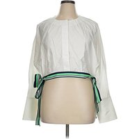 Diane von Furstenberg Casual Dress: White Dresses - Used - Size