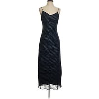 Mestiza New York Casual Dress - Slip dress: Blue Polka Dots Pattern Dresses - Used - Size X