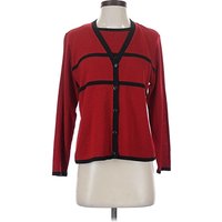 Norton McNaughton Cardigan Sweater: Red Sweaters & Sweatshirts