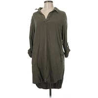 Velvet Heart Casual Dress - Shirtdress: Green Dresses - Used