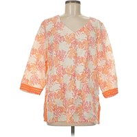 J.Jill Sleeve Blouse: Orange Tops