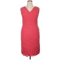 Ann Taylor Cocktail Dress - Sheath: Red Dresses - Used - Size