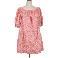 Old Navy Casual Dress - Popover: Pink Paisley Pattern Dresses - Used - Size X