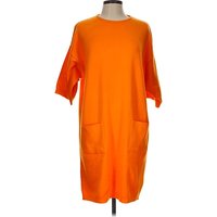 Joan Vass Casual Dress - Shift: Orange Dresses - Used - Size