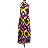 Busayo Collective Casual Dress: Black Tie-dye Pattern Dresses - Size