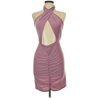 Shein Curve Cocktail Dress - Bodycon: Purple Dresses - Used - Size Plus