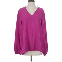 Jodifl Long Sleeve Blouse: Purple Tops