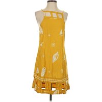 Celandine Casual Dress - Drop Waist: Yellow Dresses - Used