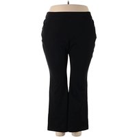 Lane Bryant Dress Pants - High Rise: Black Bottoms - Size Plus