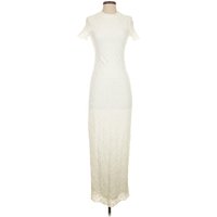 Pink Lily Casual Dress: Ivory Dresses - Used