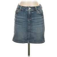 White House Black Market Denim Skirt: Blue Bottoms - Size