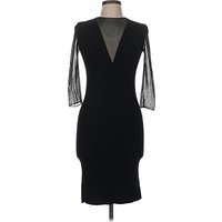 Lara Knit Cocktail Dress - Sheath: Black Dresses - Used