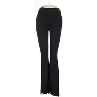 FRAME Denim Dress Pants - MidReg Rise: Black Bottoms - Size