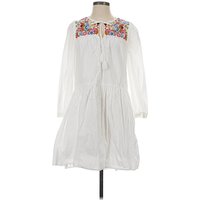 J.Crew Casual Dress: White Dresses - Used - Size X