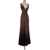 Cocktail Dress - Formal: Brown Dresses - Used - Size