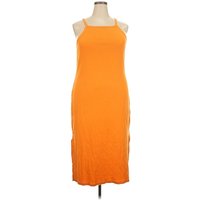 Old Navy Casual Dress: Orange Solid Pattern Dresses - Size X