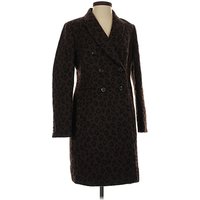 Ann Taylor Coat: Brown Animal Print Pattern Jackets & Outerwear - Size X