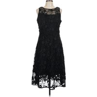White House Black Market Cocktail Dress: Black Dresses - Used - Size