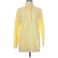 J. McLaughlin Long Sleeve Blouse: Yellow Tops