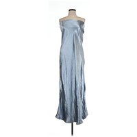 Topshop Cocktail Dress: Silver Dresses - Used - Size