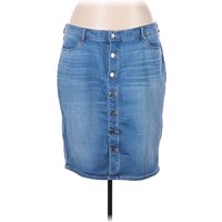 Torrid Denim Skirt: Blue Bottoms - Size Plus