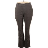 Lane Bryant Dress Pants: Brown Bottoms - Size Plus