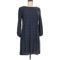 Old Navy Casual Dress: Blue Polka Dots Pattern Dresses - Used - Size Medium Tall