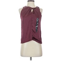 Banana Republic Factory Store Sleeveless Blouse: Burgundy Tops - Size X