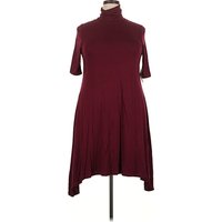 Velvet Torch Casual Dress: Burgundy Dresses - Size X