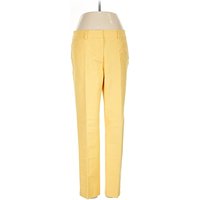 White House Black Market Dress Pants - Low Rise: Yellow Bottoms - Size
