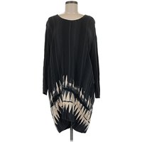 Plenty By Tracy Reese Casual Dress: Black Tie-dye Pattern Dresses - Used