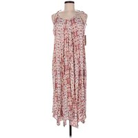 Hope & Harlow Casual Dress: Red Floral Pattern Dresses - Size