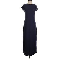 FP BEACH Casual Dress: Blue Solid Pattern Dresses