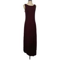 Michael Stars Casual Dress - Slip dress: Burgundy Solid Pattern Dresses - Used