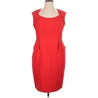 Signature London Style Cocktail Dress - Sheath: Red Dresses - Used - Size