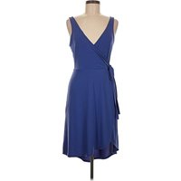 Express Cocktail Dress - Wrap: Blue Dresses - Used