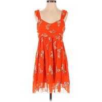CIEBON Casual Dress - Party: Orange Dresses - Used