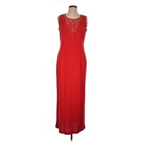 St. John Cocktail Dress: Red Dresses - Used - Size
