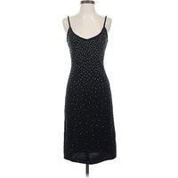 Papell Boutique Evening Cocktail Dress - Slip dress: Black Dresses - Used