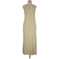 Old Navy Casual Dress: Gold Metallic Pattern Dresses